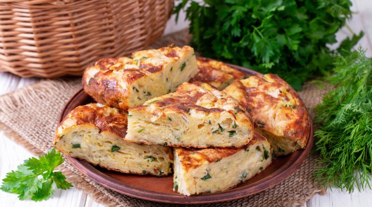 Йогуртовий пиріг з кабачками