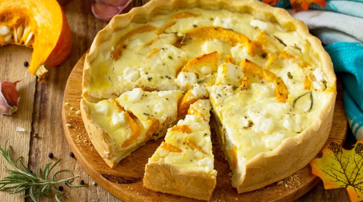 Пікантний пиріг з гарбузом та фетою