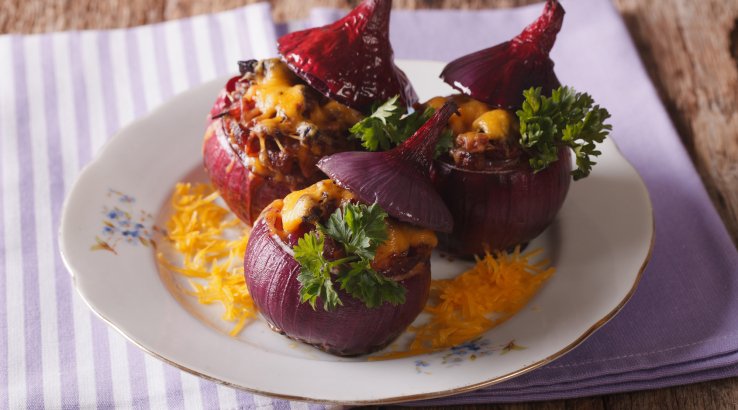 Фарширована цибуля з сиром