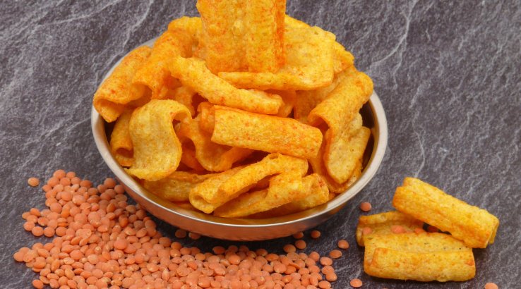 Чипси з червоної сочевиці