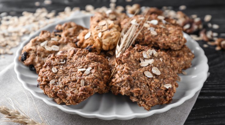 Гречане печиво з вівсянкою і родзинками