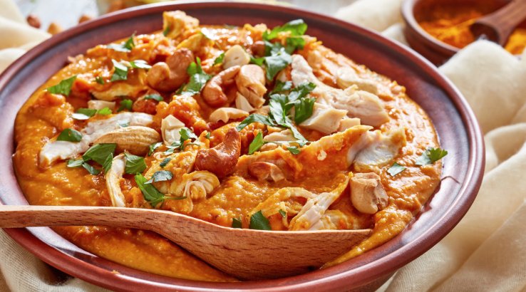 Гарбузовий суп з індичкою