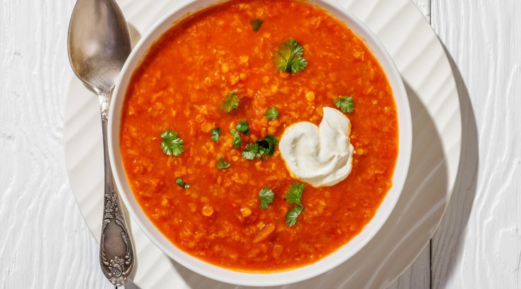 Суп з сочевиці та буряка