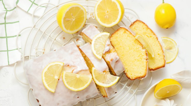 Лимонний кекс з глазур’ю