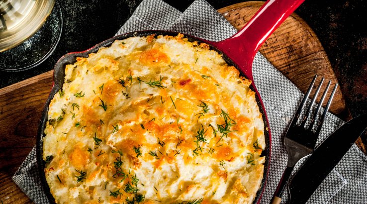 Запіканка з рисом та фаршем