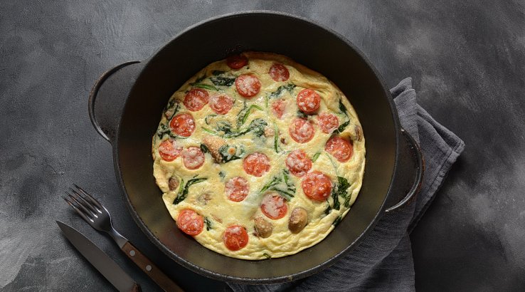 Фритата з чері та грибами