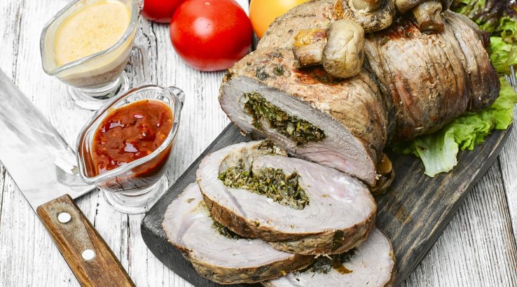 Рулет з телятини з цитрусовими