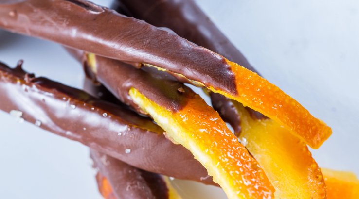 Апельсинові цукати в шоколаді