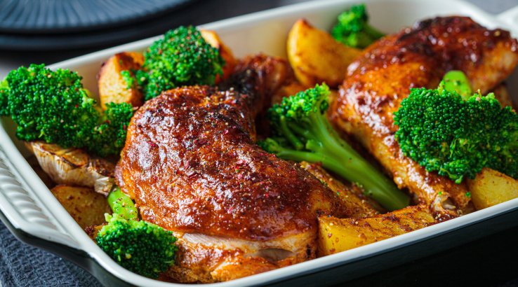 Курка з картоплею по-грецьки