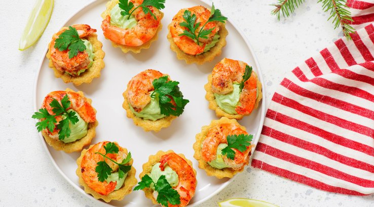 Тарталетки з креветками