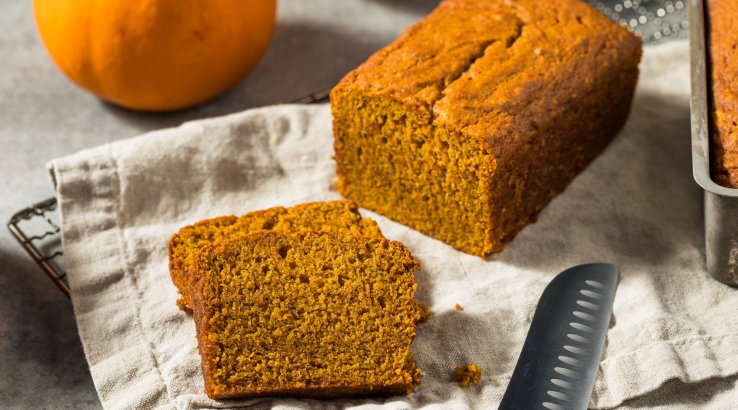 Низькокалорійний гарбузовий хліб