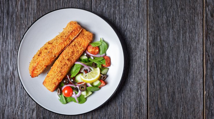 Лосось в паніровці