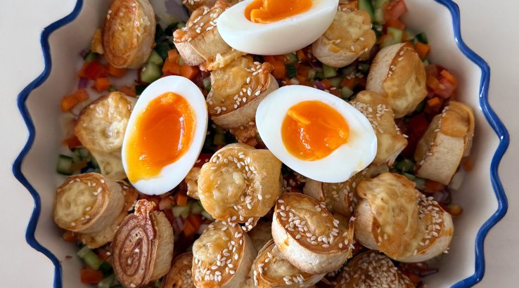 Салат з рулетиками