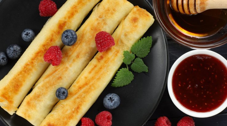 Налисники з сиром з лаваша