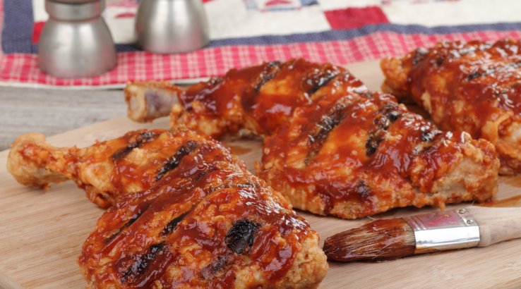 курка в духовці в стилі барбекю