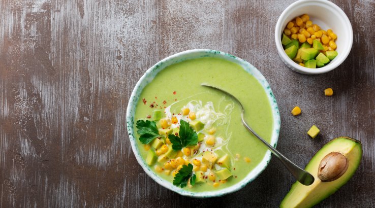 Холодний суп з авокадо