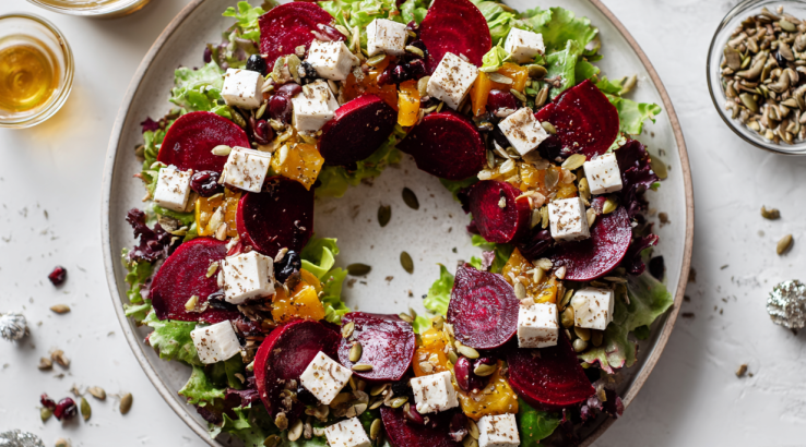 Салат з буряком і фетою «Багряний вінок»