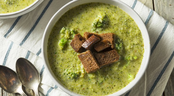 Зелений зимовий суп