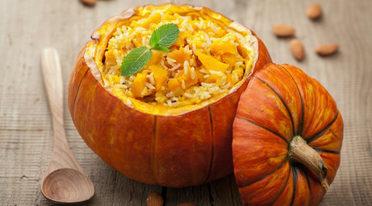 Веганське гарбузове ризото