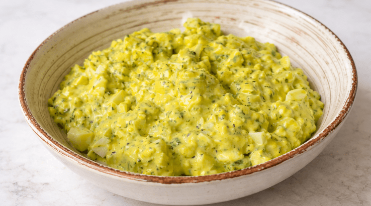 Зелений яєчний салат-намазка