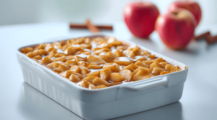 Сирно-яблучний десерт з лавашем