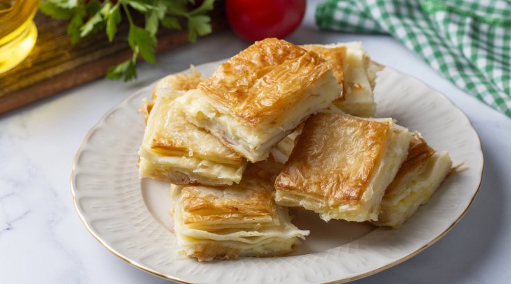 Сирний пиріг з тістом філо