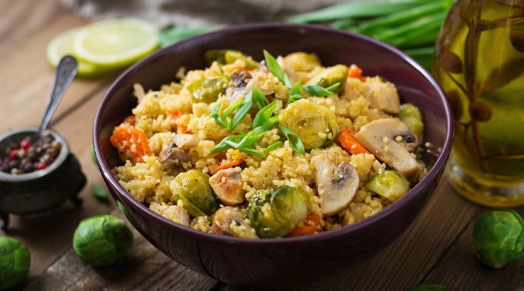 Пшоняна каша з овочами