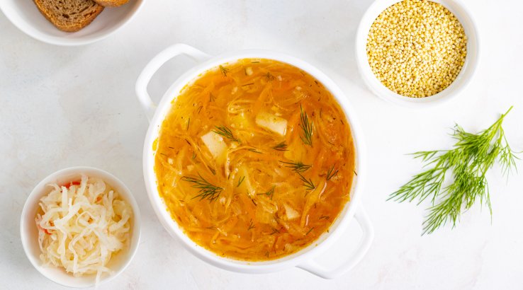 Пісний капусняк з пшоном