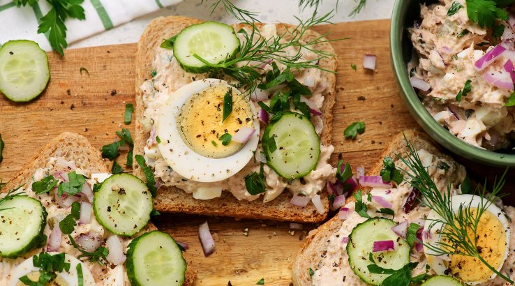 Намазка з яєць і тунця