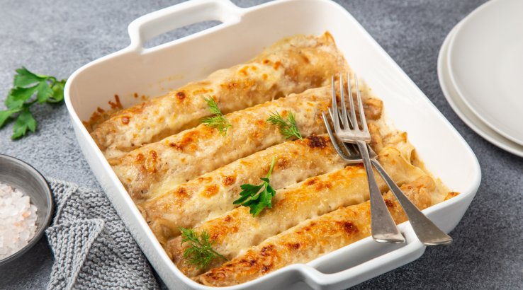 Млинці із сиром і оливками - рецепт