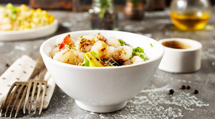 Салат з креветками