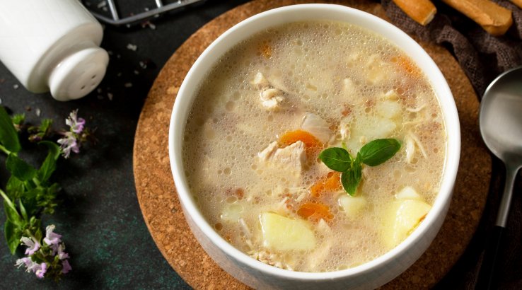 суп з булгуром й куркою