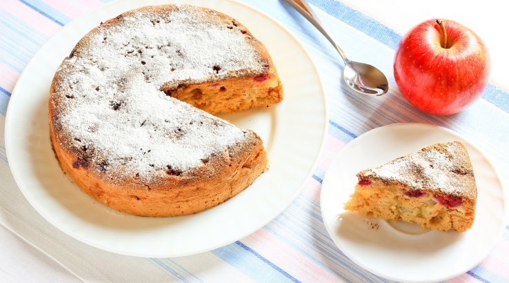Шарлотка на молоке