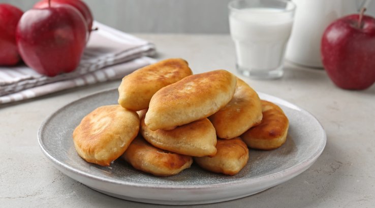 Ліниві пиріжки з яблуками