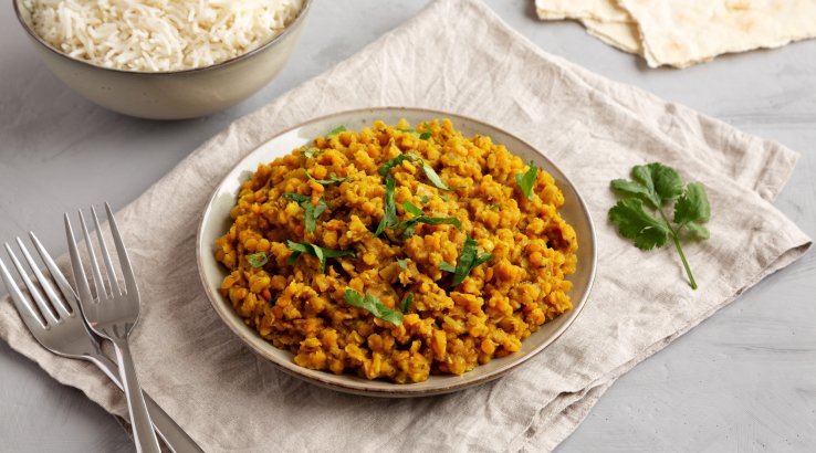 Корисна страва з цвітною капустою та сочевицею