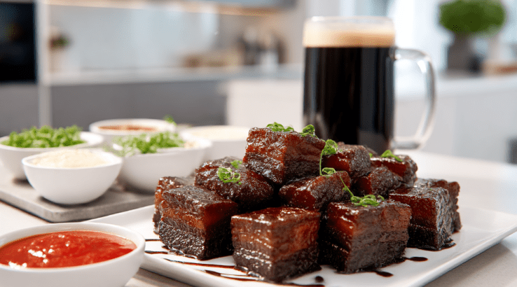 Сало, карамелізоване в темному пиві