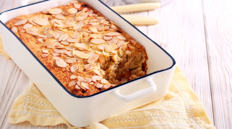 Пісний вівсяний пиріг з бананами