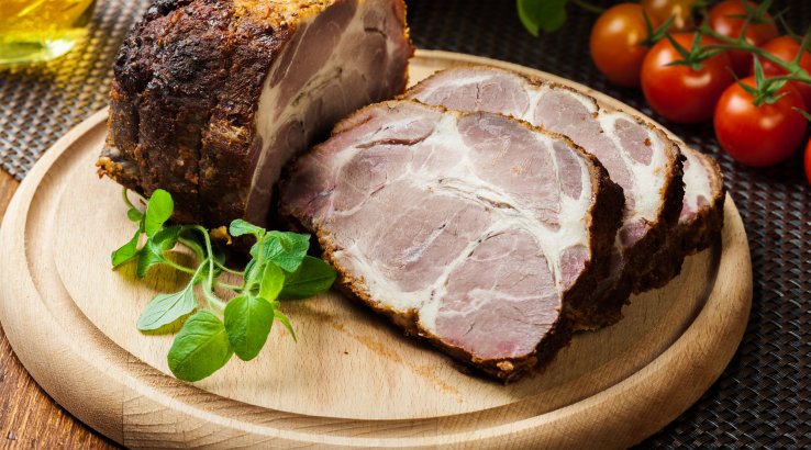 запечений свинячий ошийок