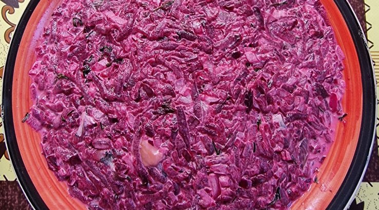 Закуска з риби та буряка