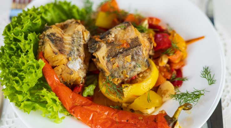 Риба по-карибськи з овочами