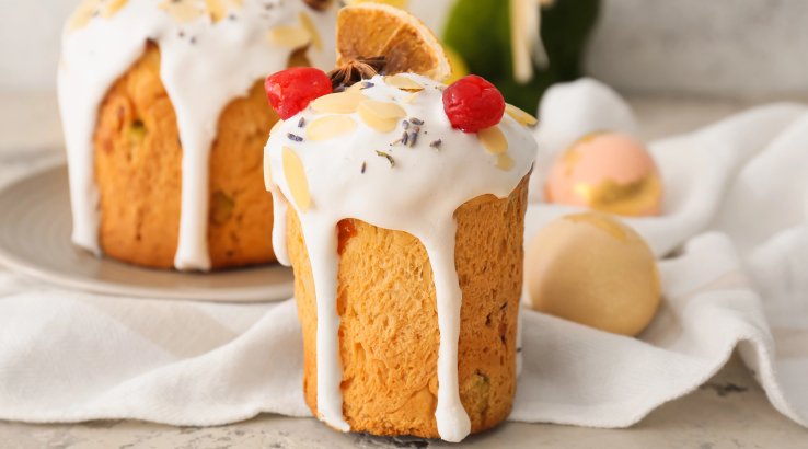 Мигдально-макова паска без дріжджів і цукру