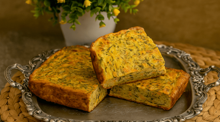 Лінивий пиріг з кабачків