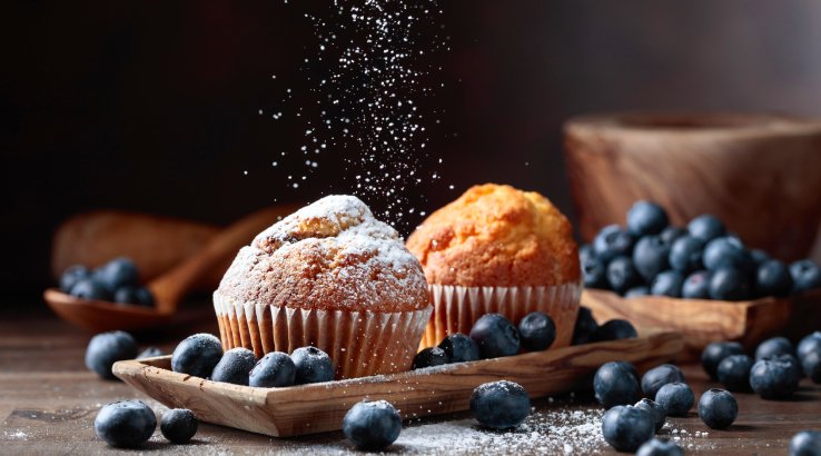 Мафіни з чорницею