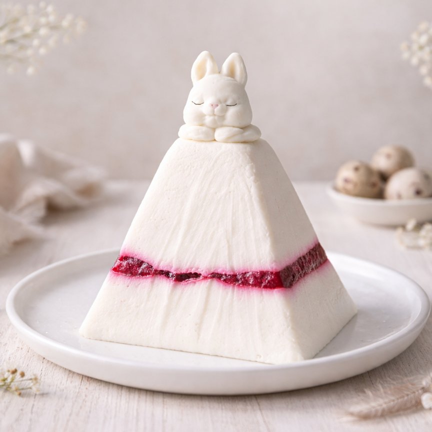 Сирна паска з вишневою начинкою