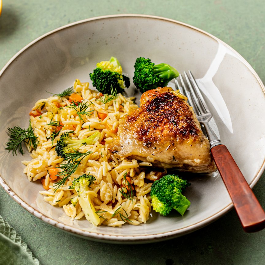 Курка з гарніром